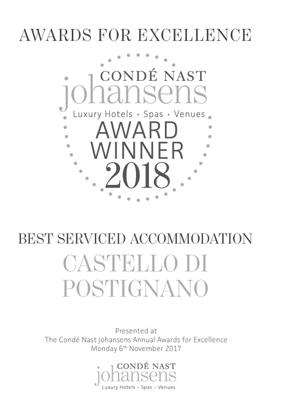 Condé Nast Johansens Luxury Hotels, Spas and Venues Awards for Excellence 2018