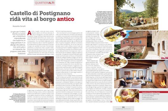 Castello di Postignano ridà vita al borgo antico, su Food&Beverage