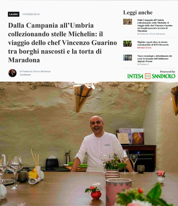 Dalla Campania all’Umbria collezionando stelle Michelin